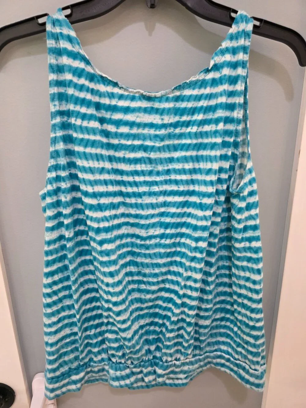 Ann Taylor LOFT Blue‎ & White Stripe Tank Top – Women’s Size Large - Picture 6 of 6